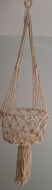 Cream Macrame Pot Holder (Approx 20cm) - 80cm Long