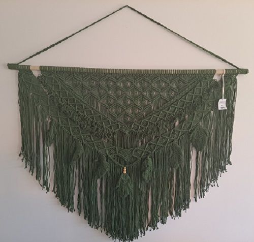 Green Macrame Hanging 151cm x 158cm