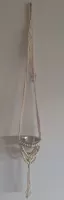 Cream Macrame Pot Holder(25cm) with beads 143cm Long