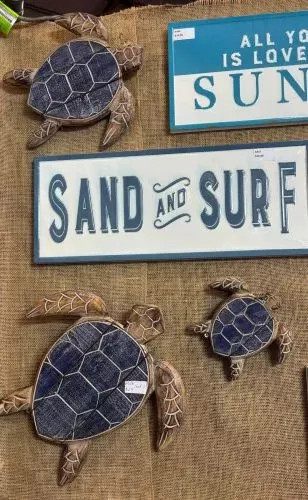 Wooden Turtles - Set of 3 - Blue backs