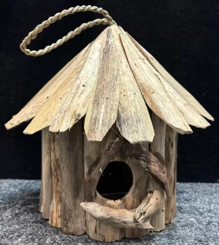 Wooden Birdhouse Round
