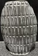Silver Metal Vase 36cm x 26cm