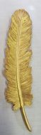 Resin Gold Feather Wall Plaque - 9