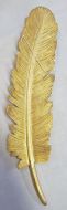 Resin Gold Feather Wall Plaque 12