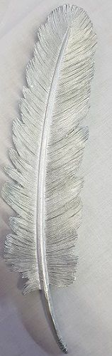 Resin Silver Feather Wall Plaque 12