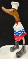 Wooden Duck - Small Chef with Checks