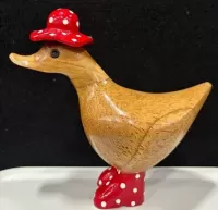 Wooden Duck - Baby Rain duck Red