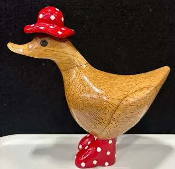 Wooden Duck - Baby Rain duck Red