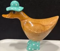 Wooden Duck - Baby Rain duck Green 