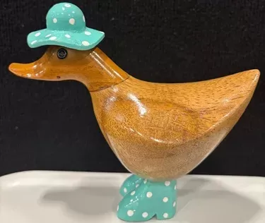 Wooden Duck - Baby Rain duck Green 