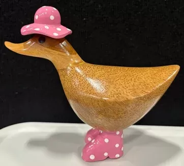 Wooden Duck - Baby Rain duck Pink