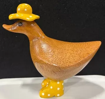 Wooden Duck - Baby Rain duck Yellow