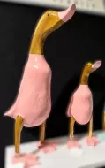 Wooden Duck - Body, Beak & Feet Pink 47cm