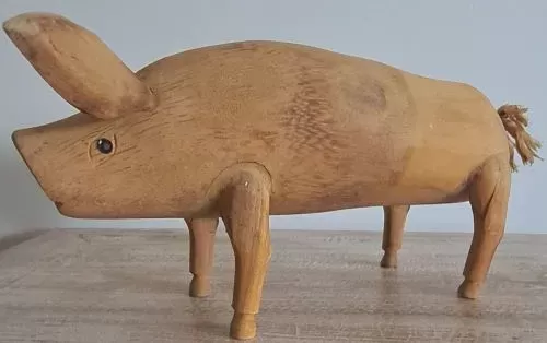 Wooden Pig 30cm x 15cm