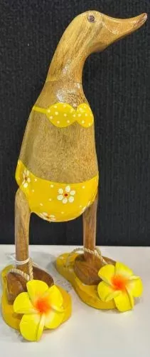 Wooden Duck - Yellow Bikini Small