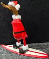 Wooden Duck - Surfing Santa Duck 