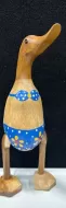 Wooden Duck - Blue bikini Small