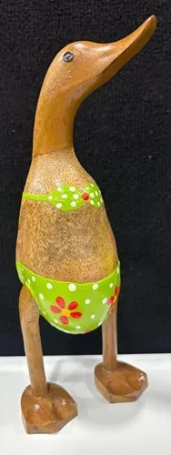 Wooden Duck - Small Green Bikini