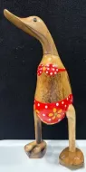 Wooden Duck - Small Red Bikini