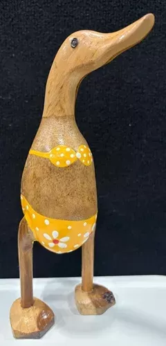 Wooden Duck - Small Yellow Bikini