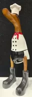 Wooden Duck - Small Chef with Black Apron