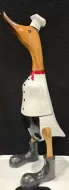 Wooden Duck - Large Chef with Black Apron