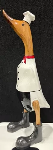 Wooden Duck - Large Chef with Black Apron