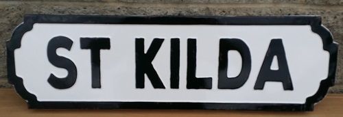 Enamel Wall Sign - St Kilda 69.5cm x 20cm