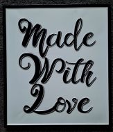 Enamel Wall Sign - Made with Love 35cm x 30cm