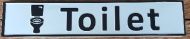 Enamel Wall Sign - Toilet (horizontal) 50cm x 10cm