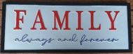 Enamel Wall Sign - Family 50.5cm x 20.5cm