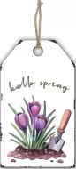 Enamel Wall Sign - Hello Spring 17cm x 30cm