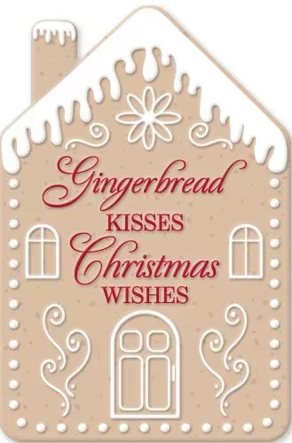 Enamel Wall Sign - Gingerbread Kisses 20cm x 30cm