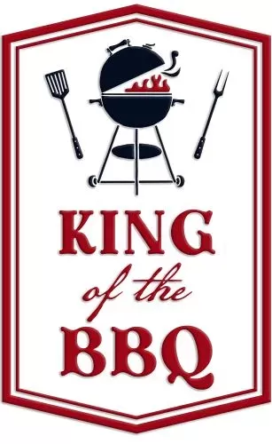 Enamel Wall Sign - King of the BBQ (Weber) 60 x37