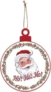Enamel Wall Sign - HoHoHo Bauble 13cm x 16cm