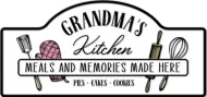 Enamel Wall Sign - Grandma's Kitchen 43cm x 20cm