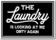 Enamel Wall Sign - The Laundry is looking at me.... 22cm x 15cm