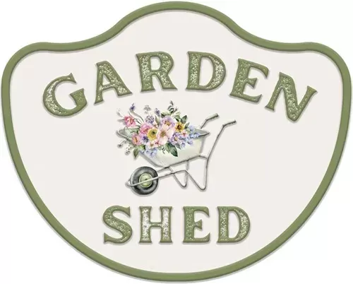 Enamel Wall Sign - Garden Shed 30cm x 24cm