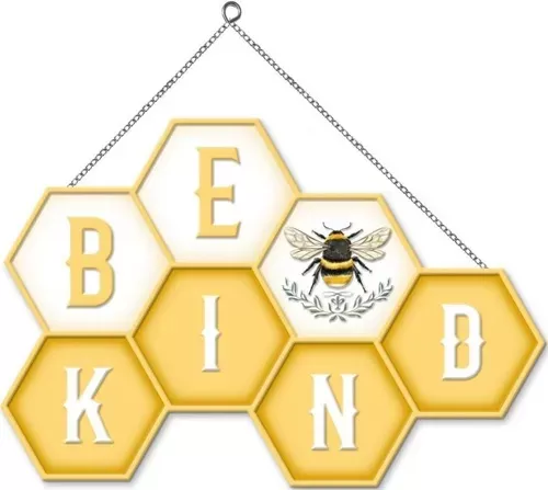 Enamel Wall Sign - Be kind 36cm x 24cm