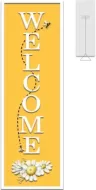 Enamel Wall Sign -Welcome with Stand 20cm x 61cm