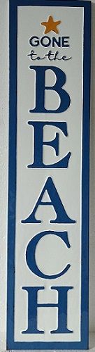 Enamel Wall Sign - Gone to the Beach